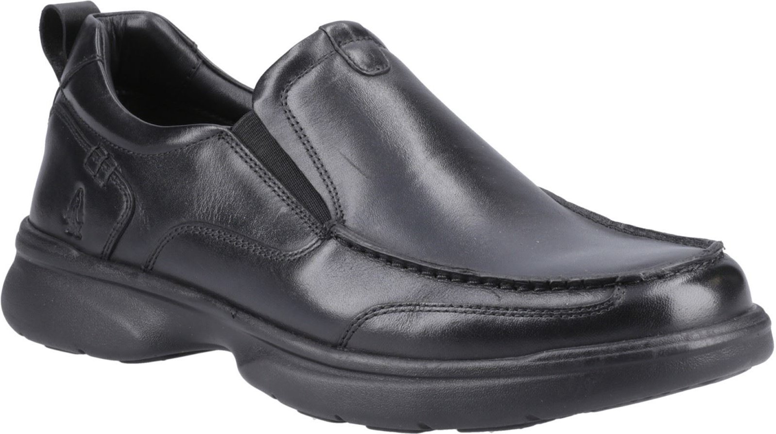 Hush Puppies Harold Leder Herren Schwarz Mokassin Schuhe