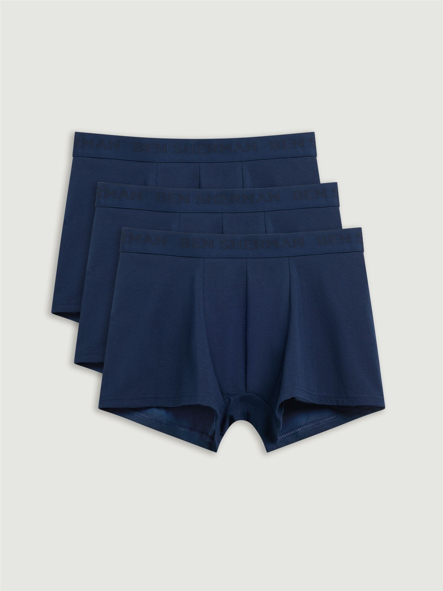 Ben Sherman - Boxershorts für Herren (3er-Pack) (Dunkel-Marineblau)