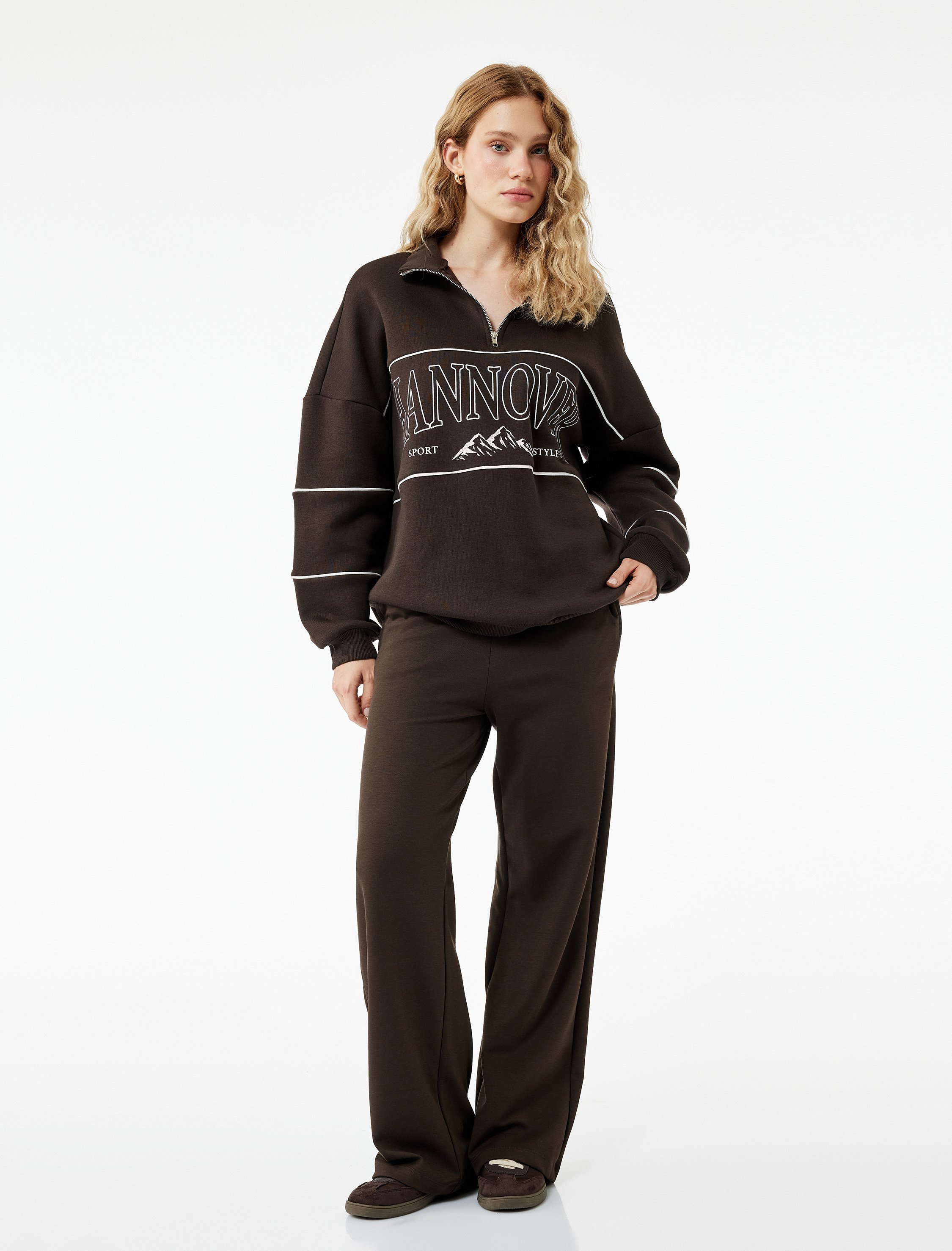 Koton HOSEN Weites Bein Baumwollhose