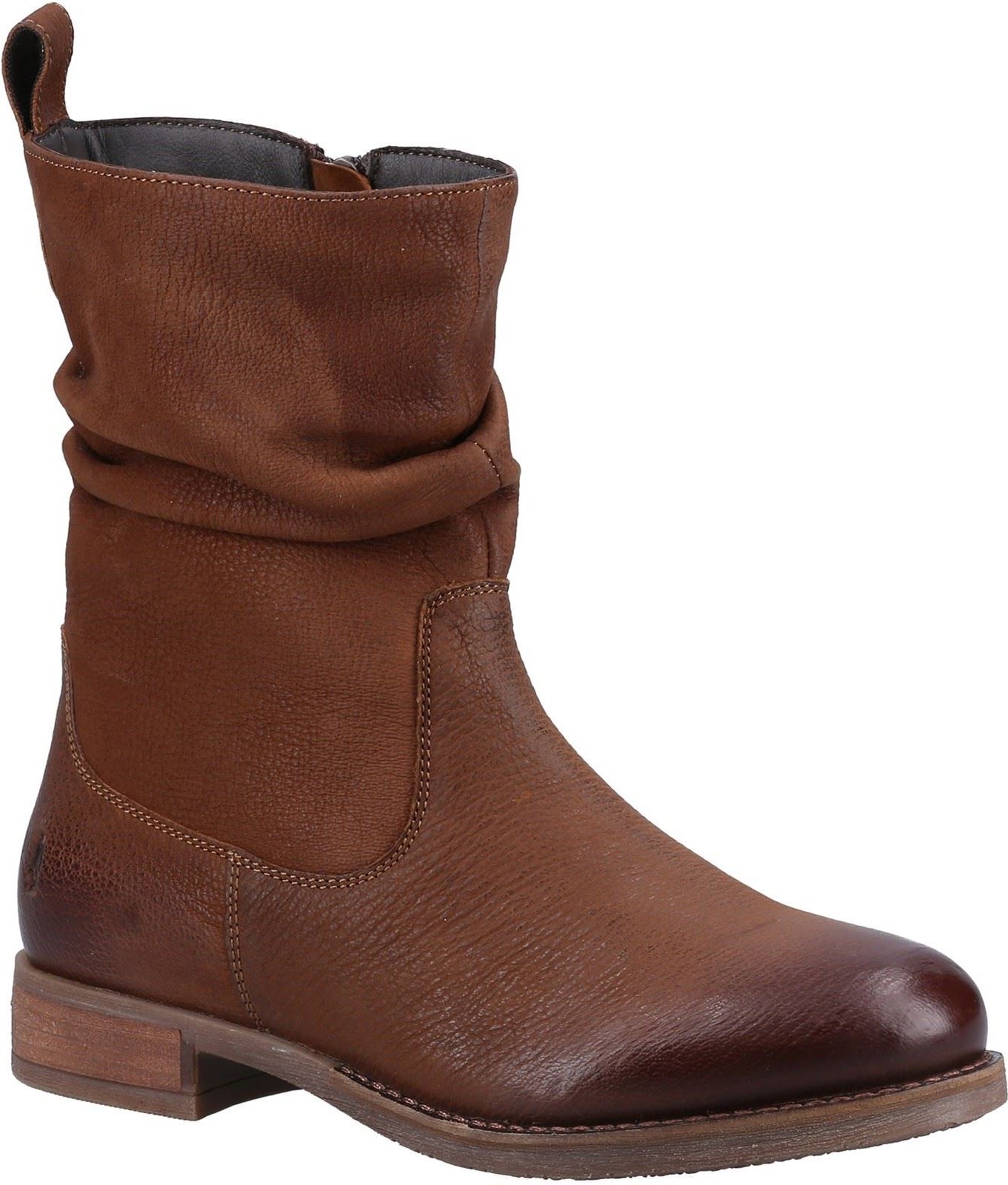 Hush Puppies Emilia Leder Damen Tan Stiefel