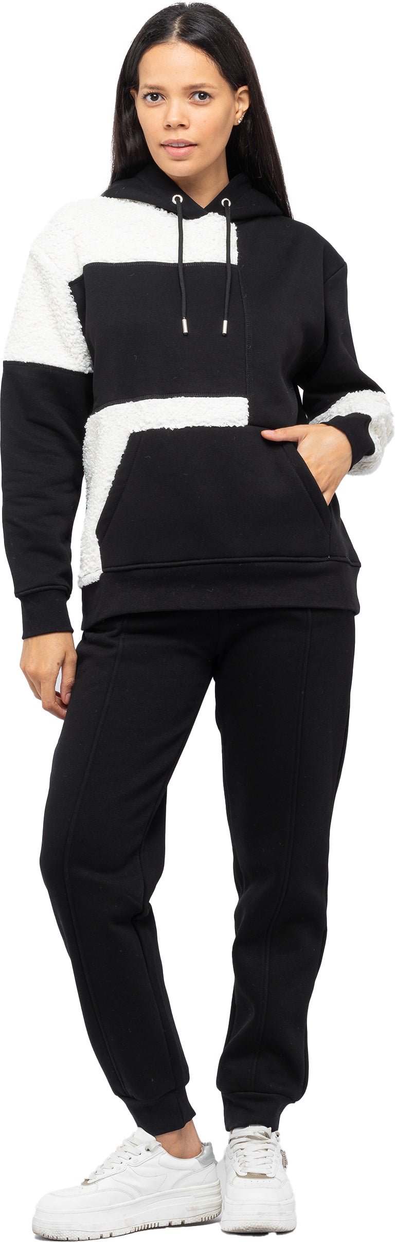 Tom Barron Duo-Color Fashion Feel Warm-Trainingsanzug-Set für Damen