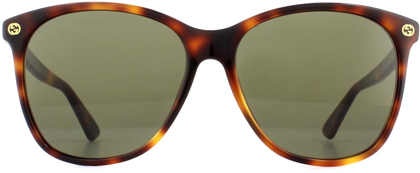 Thumbnail - Gucci Runde Damen Sonnenbrille Havanna Braun