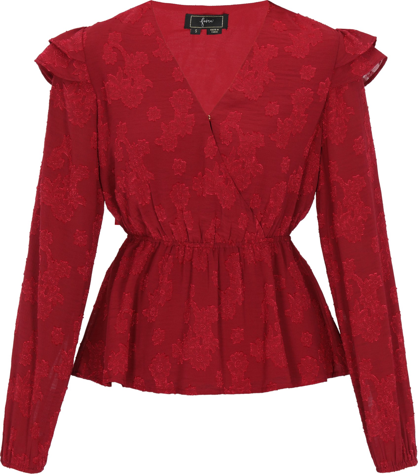 Faina Bluse Frauen Burgund