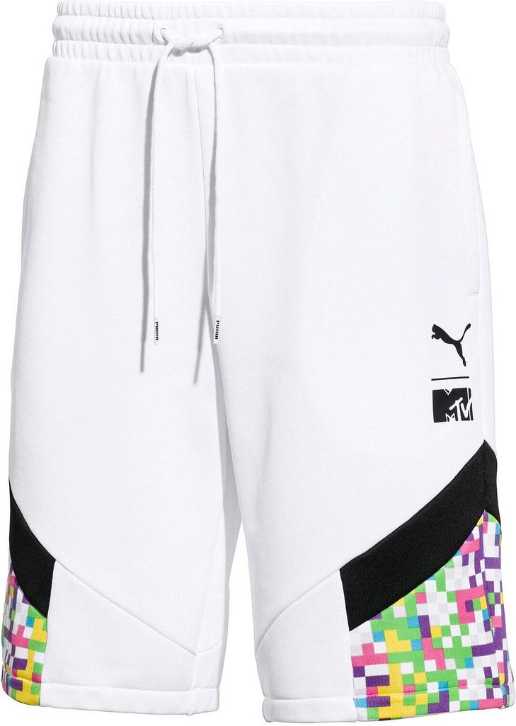 Puma x Mtv Stretch Taille Bottoms White Herren Grafikshorts 579677 02
