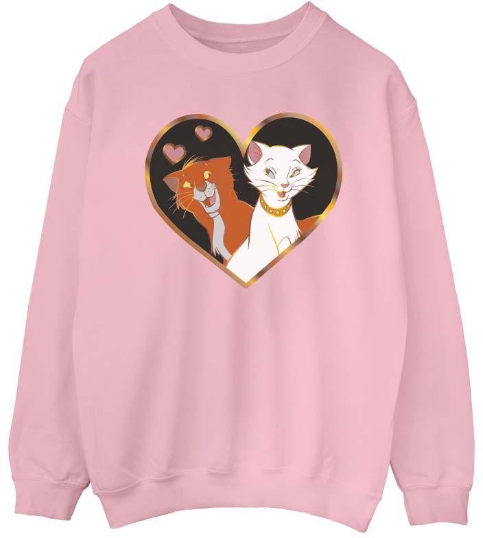 Disney - "The Aristocats Heart" Sweatshirt für Damen (Pink)