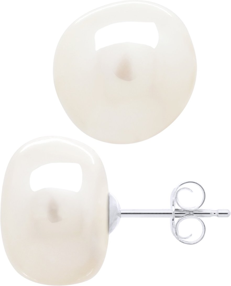 Ohrringe aus Silber 925 und echten Süßwasser-Zuchtperlen im Barockstil 12-13 mm