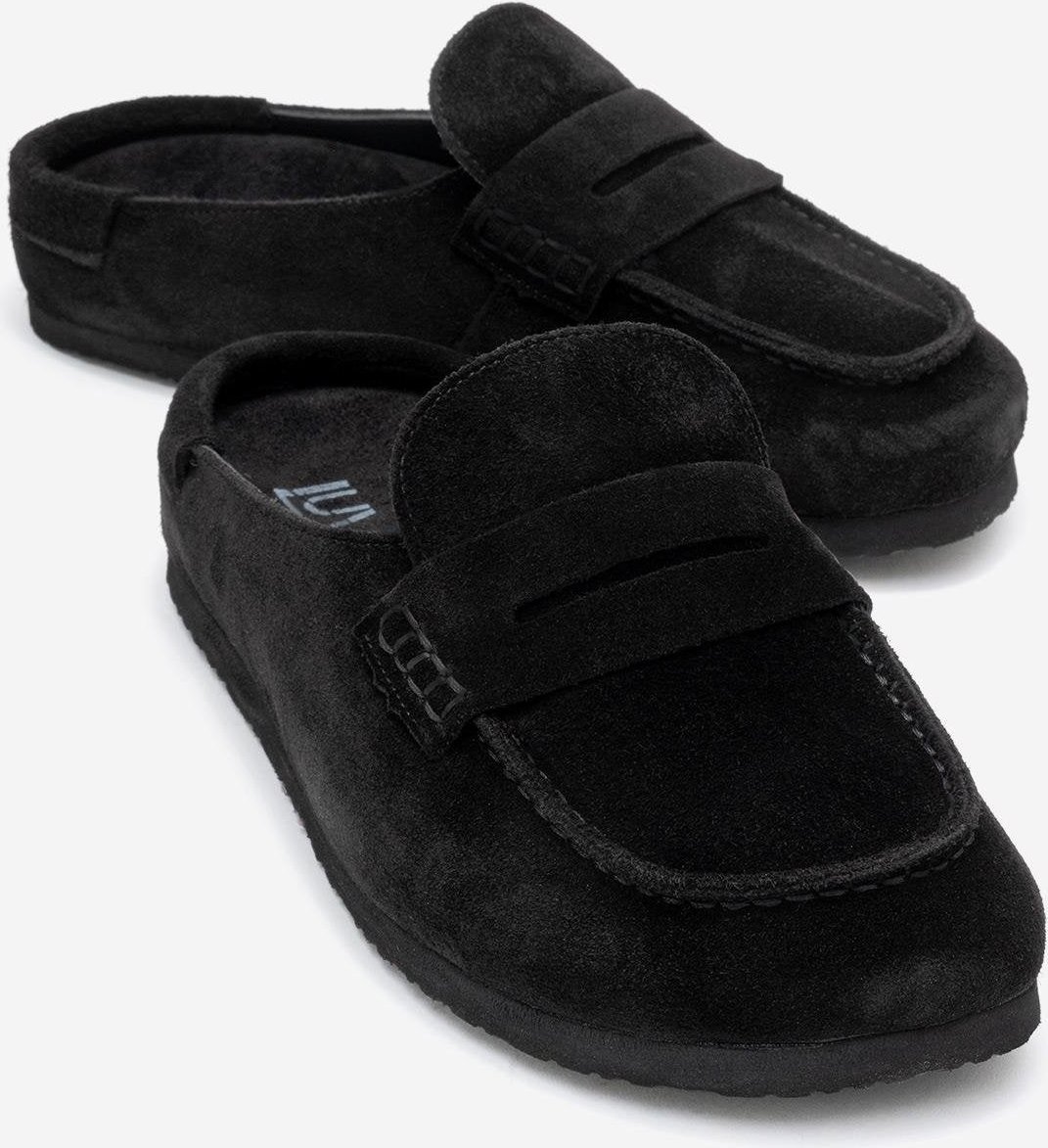 Priva Leder-Slipper zum Hineinschlüpfen