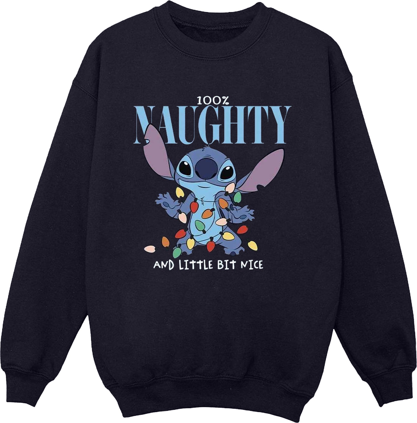 Disney - "Naughty & Nice" Sweatshirt für Damen (Marineblau)