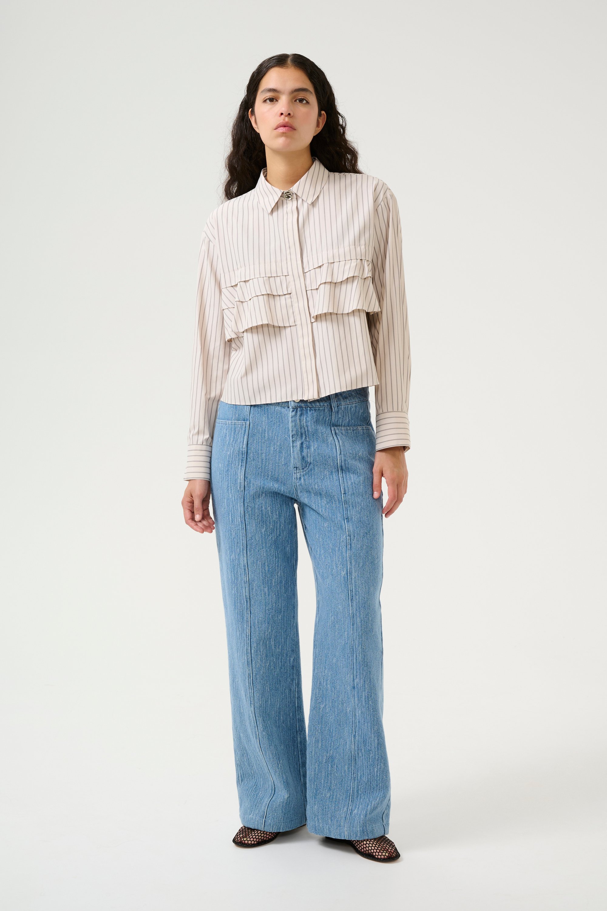 Casual Hose Loose fit Medium Blue denim