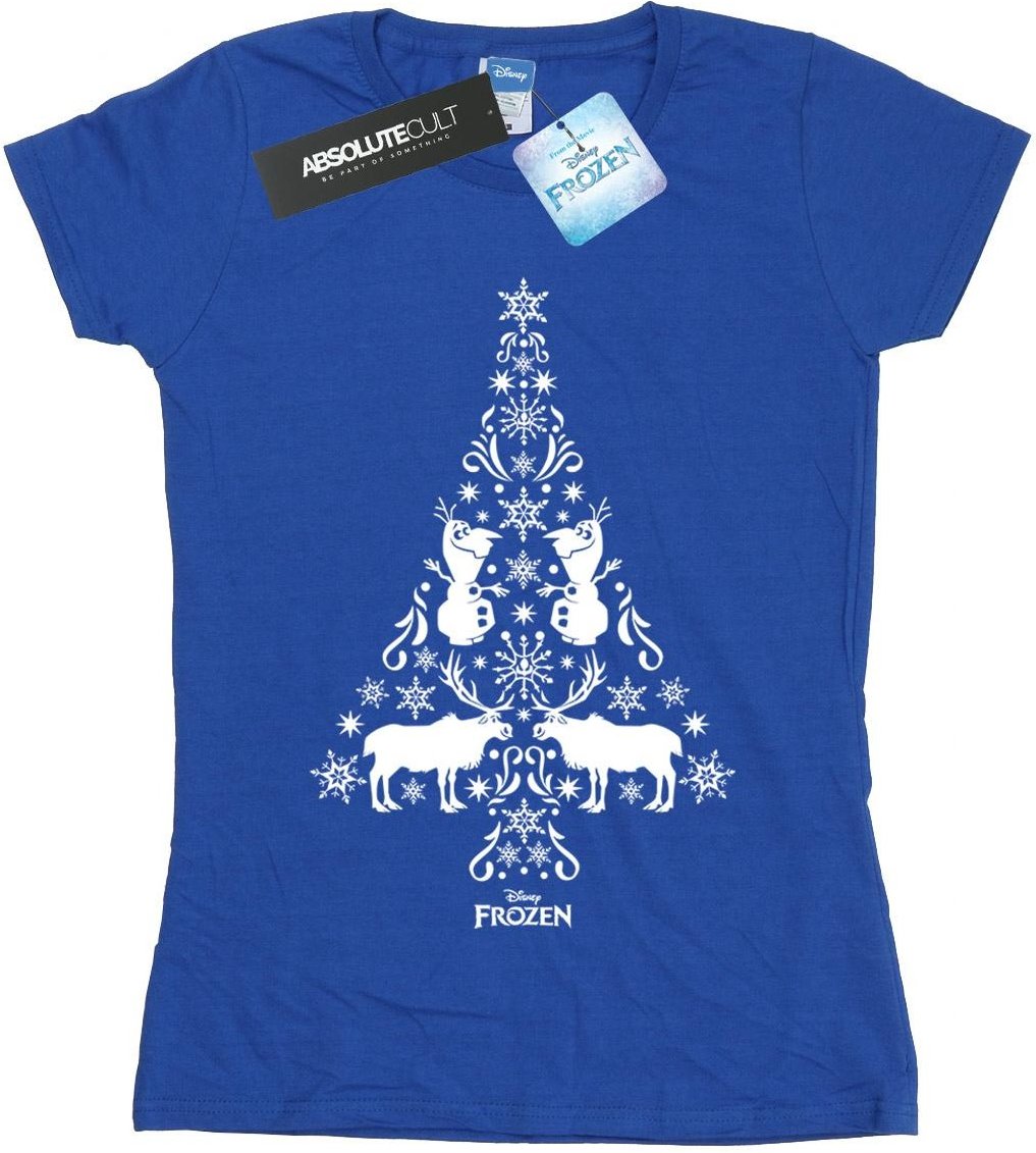 Disney - "Frozen Christmas Tree" T-Shirt für Damen (Königsblau)