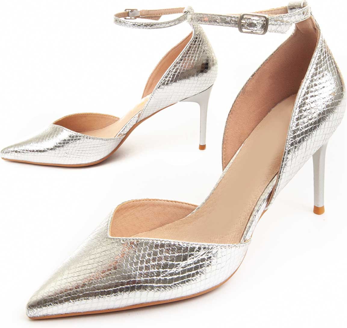 Montevita Absatzschuh Festshoe6 in Silber