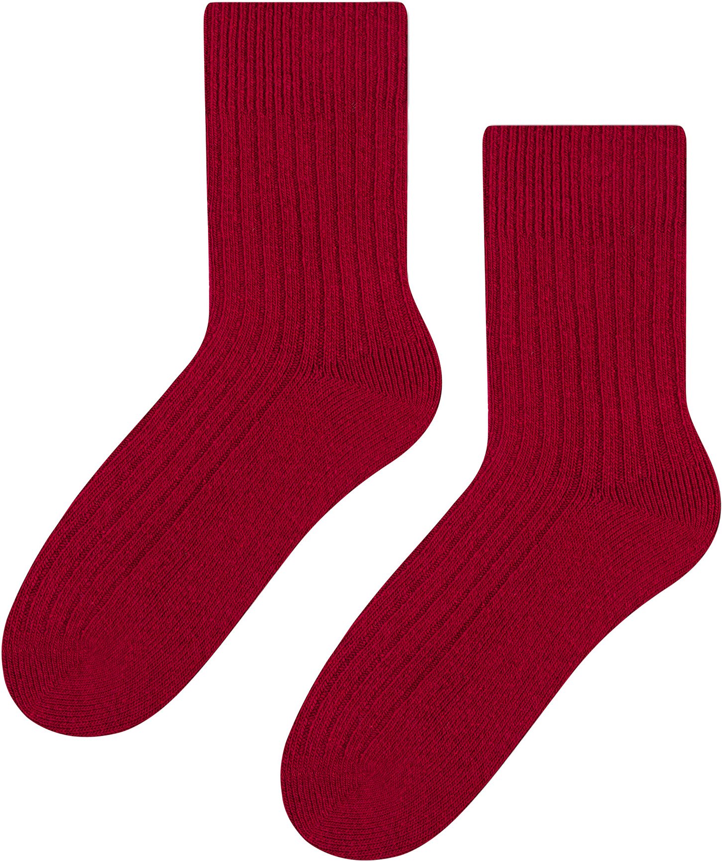 Womens Wool Dress Socks | Steven | Atmungsaktive Warme Socken für Damen -Burgundy