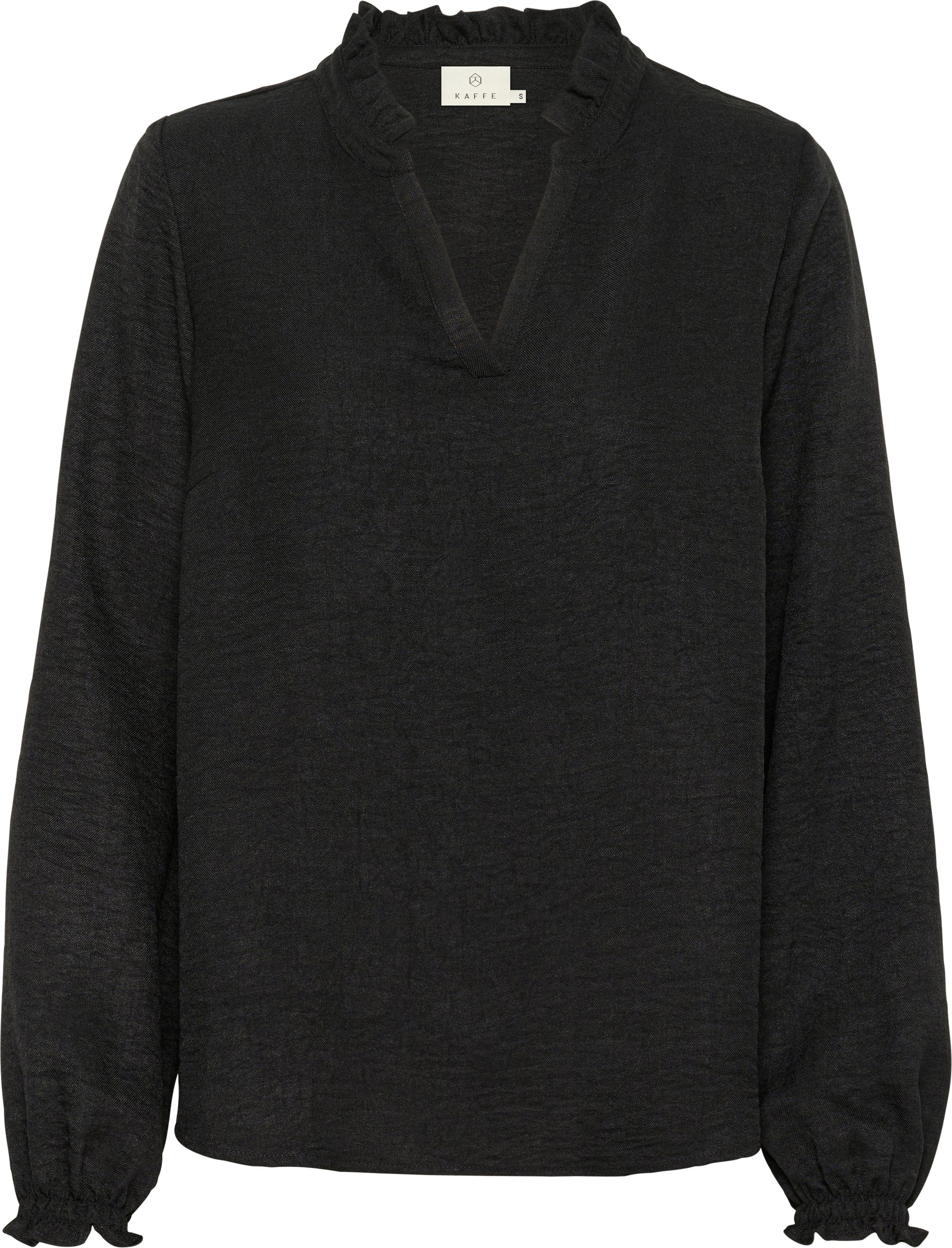 Langarm-Bluse Regular fit Black