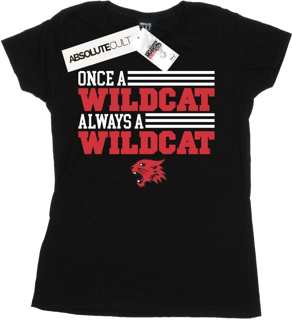Disney - "High School Musical The Musical Once A Wildcat" T-Shirt für Damen (Schwarz)