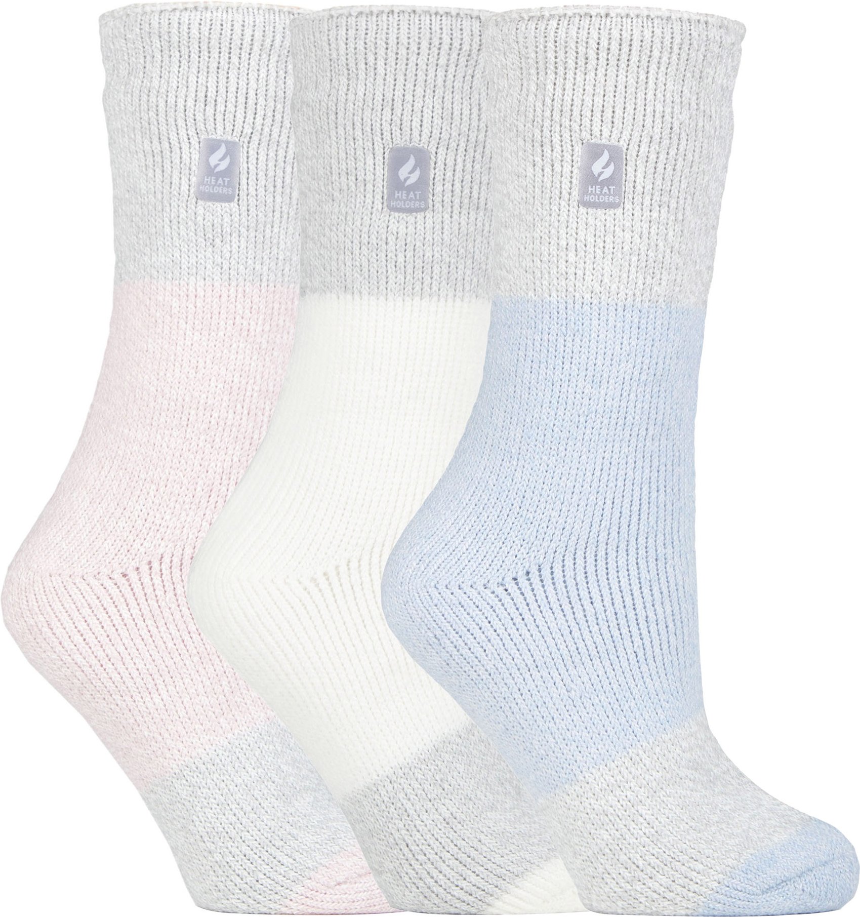 HEAT HOLDERS - 3er Pack Multipack Damen Isolierte Thermosocken für den Winter - Plain H&T