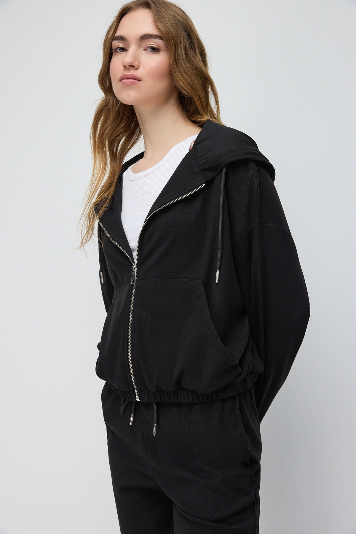 Reißverschluss-Strickpullover