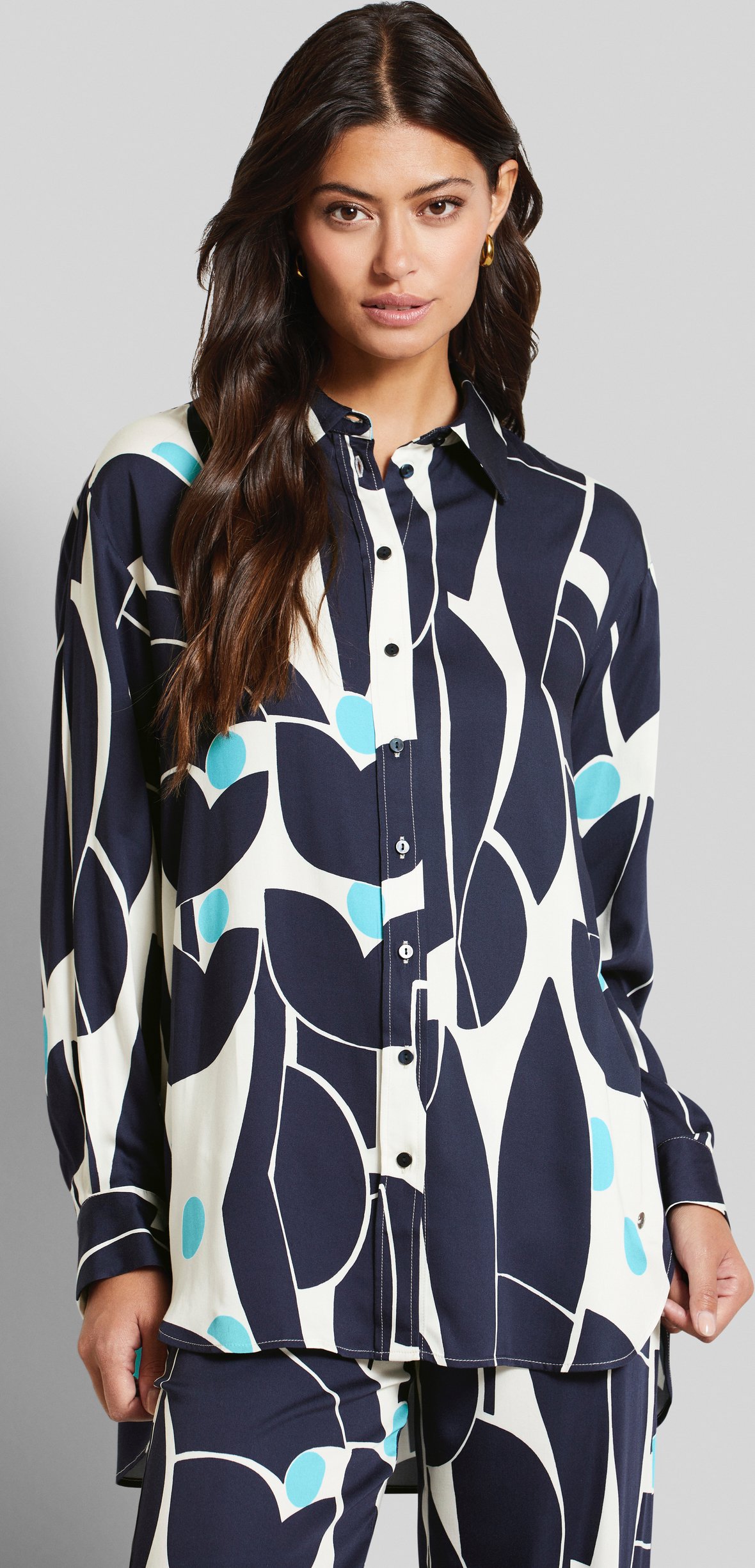 Bugatti Damen Hemdbluse aus fließendem Material