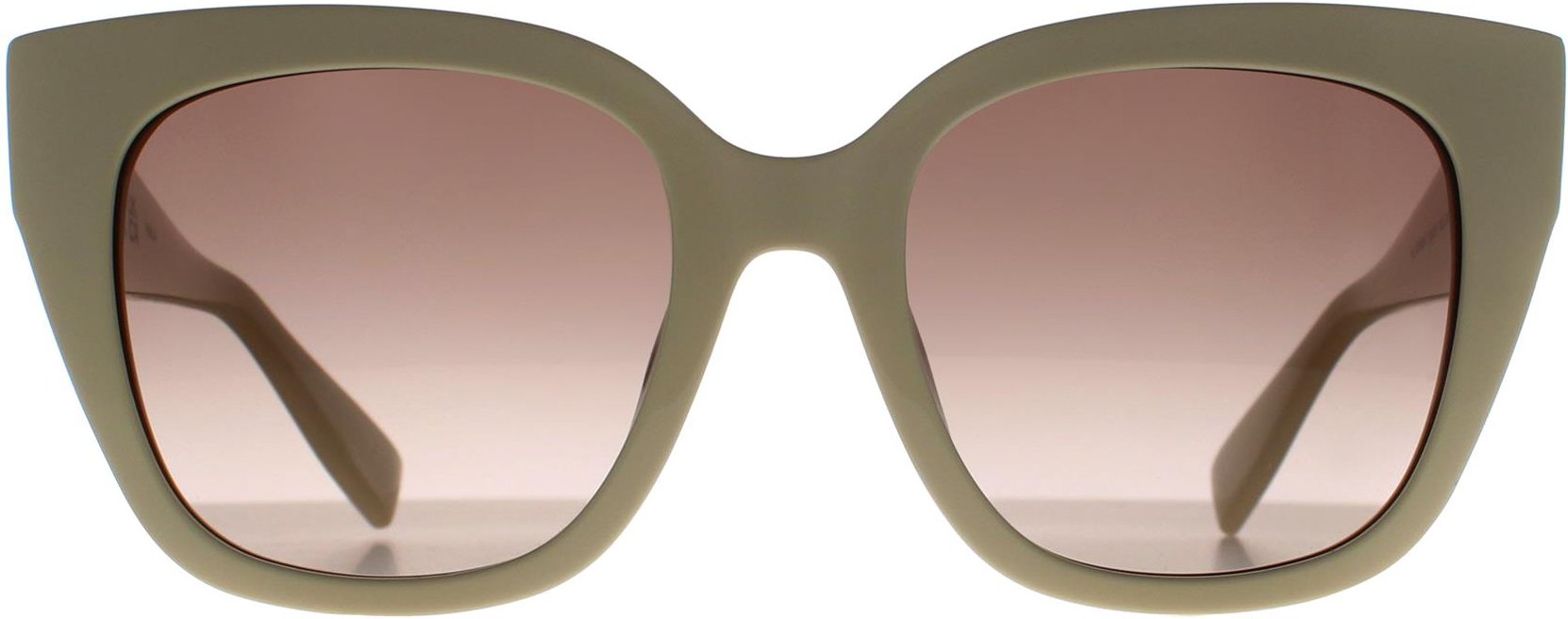 Furla Square Womens Glänzend Beige Creme Dunkelbraun Farbverlauf SFU812