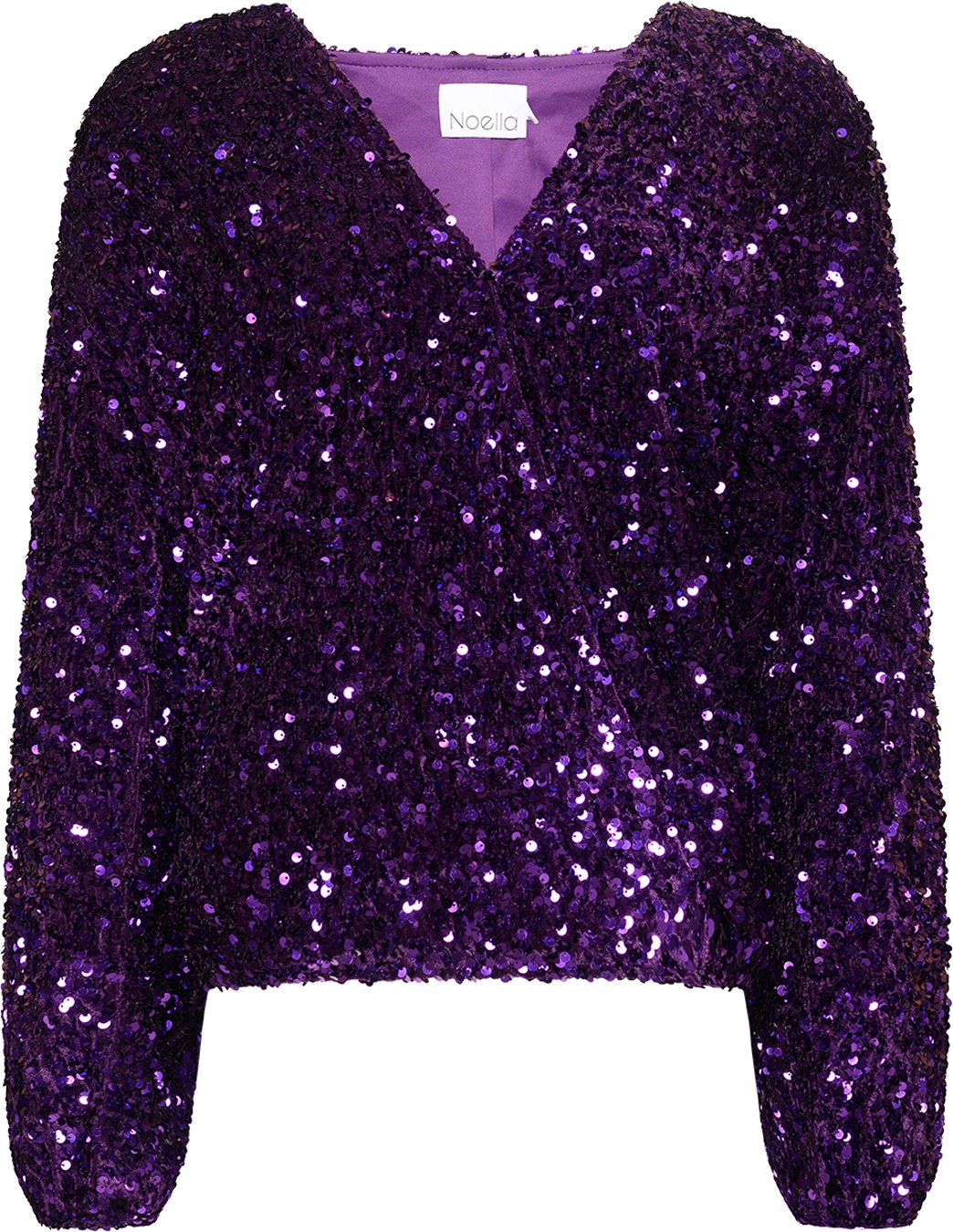 Teagan Wickelbluse in Flieder