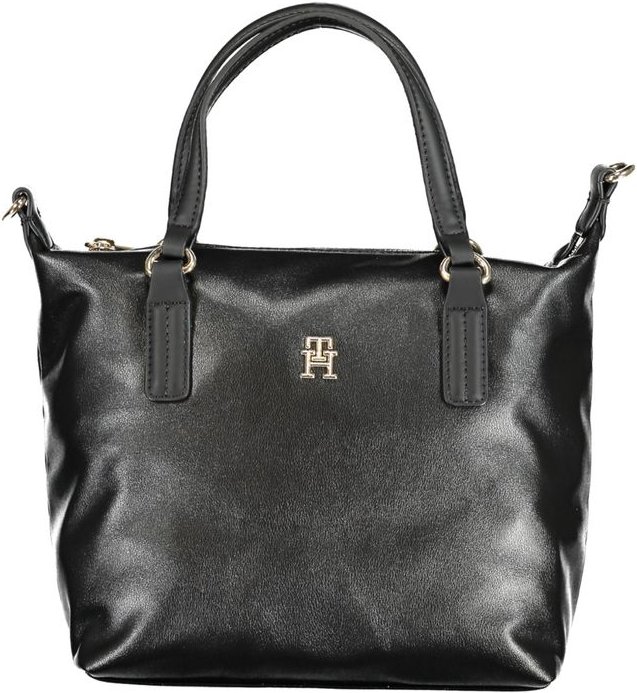 Julia Kleine Tasche Schwarze Nylon-Handtasche