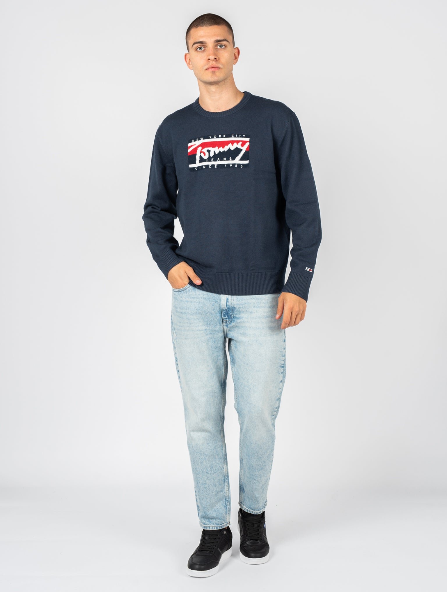 Tommy Jeans Pullover Herren Blau