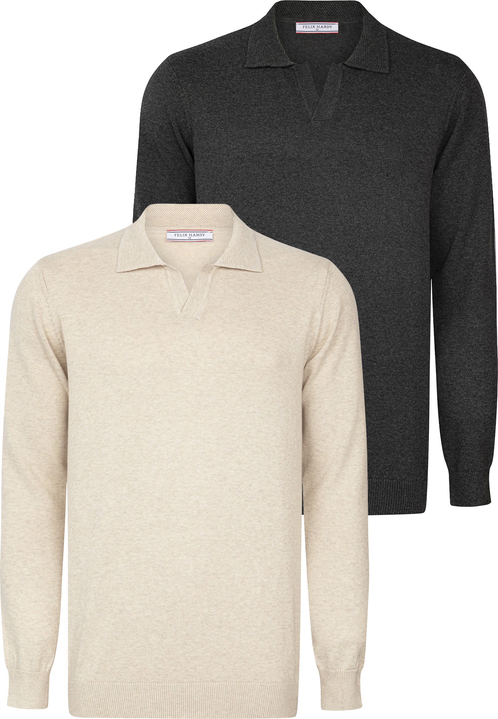 Pullover Pullover Mit Polo-Kragen 2Er-Pack
