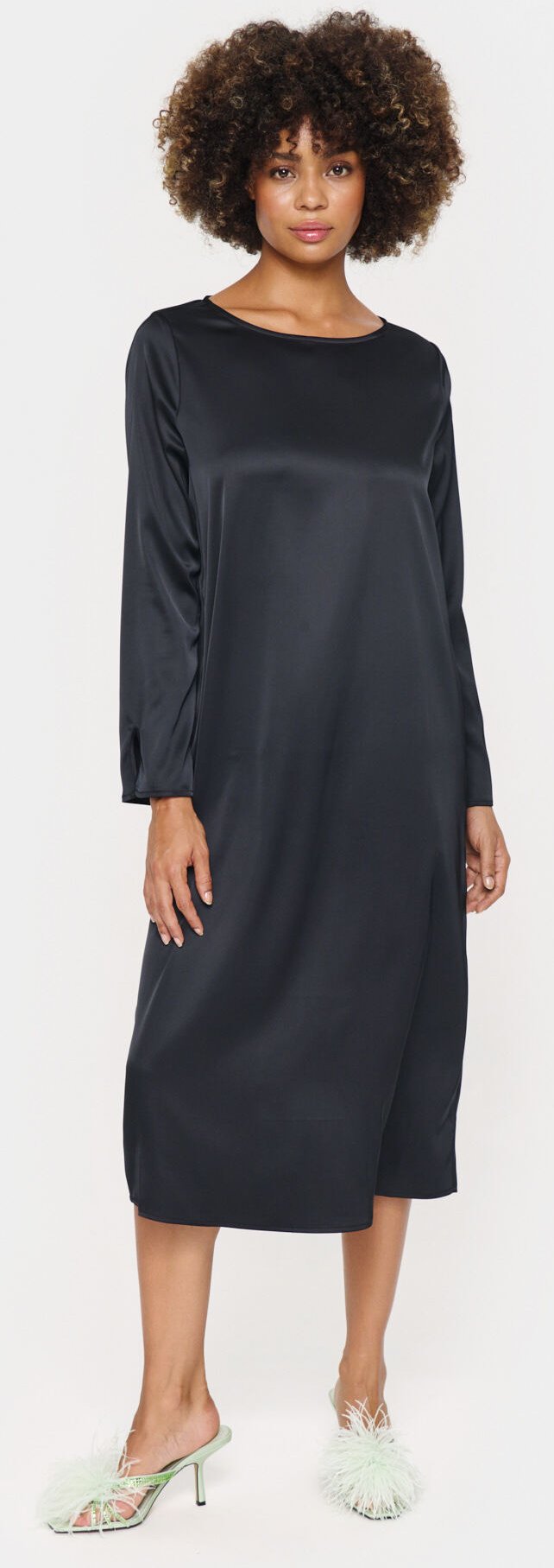 Kleid Gerade Passform Blac