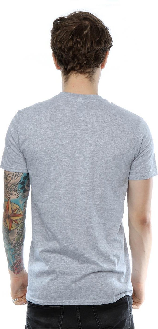 Disney - "The Jungle Book Classic Mowgli And Baloo" T-Shirt für Herren (Grau meliert)