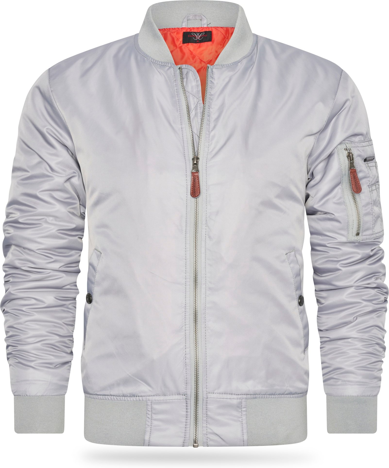 Navy Seal Jacket Grijs von Cappuccino Italia in der farbe Grau und in größe S.