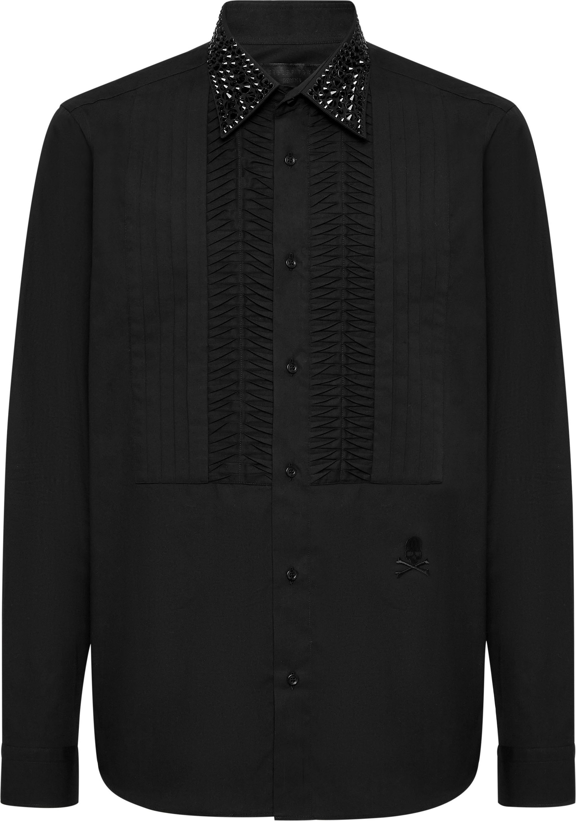 Smoking-Hemd Skull&Bones