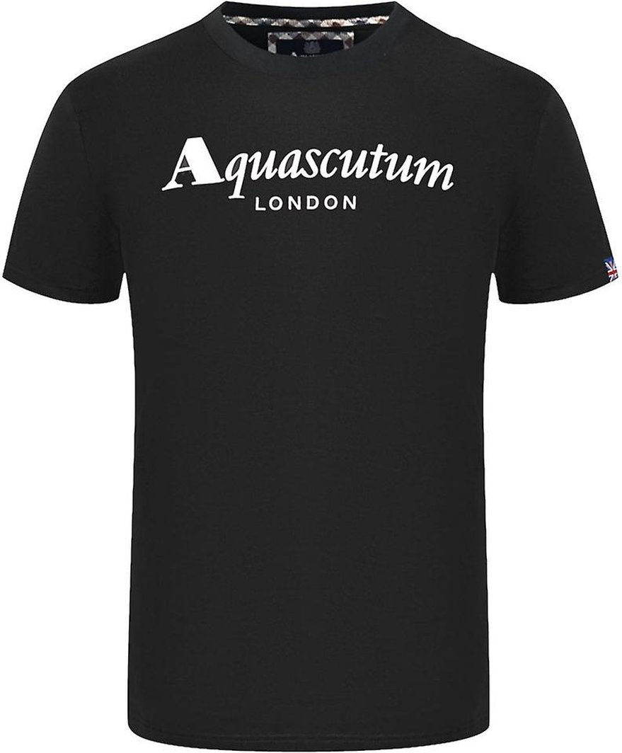 Aquascutum Herren London T-Shirt (Schwarz)