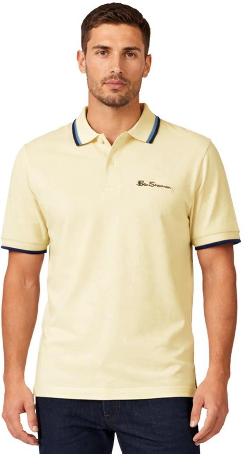 Ben Sherman | Herren Polohemd mit Kontraststreifen