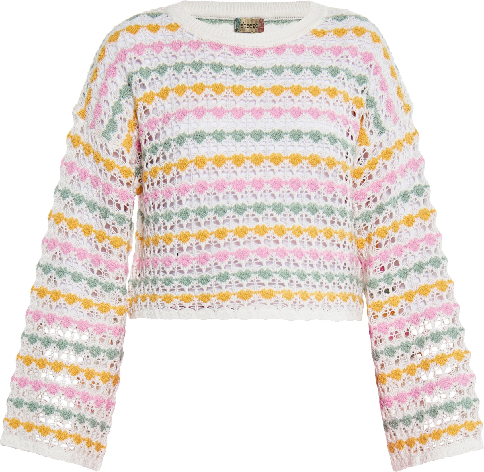 Thumbnail - Mymo Pullover Frauen Gelb Mehrfarbig