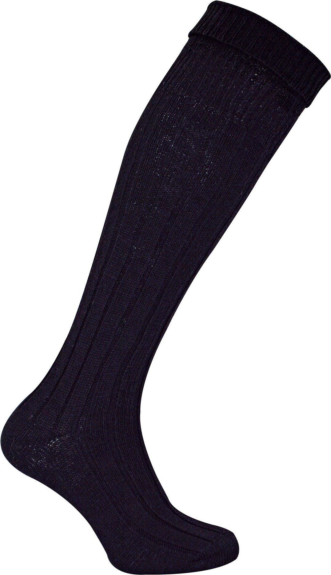 Herren Wolle Kilt Socken | Warm Knee High Socken | Atmungsaktiv Outdoor lange Boot Socken für Männer - Schwarz