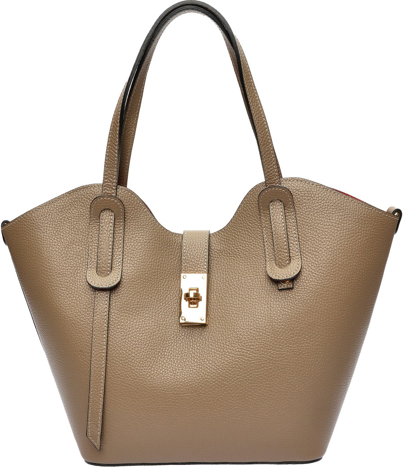 Isabella Rhea Beige Lederhandtasche
