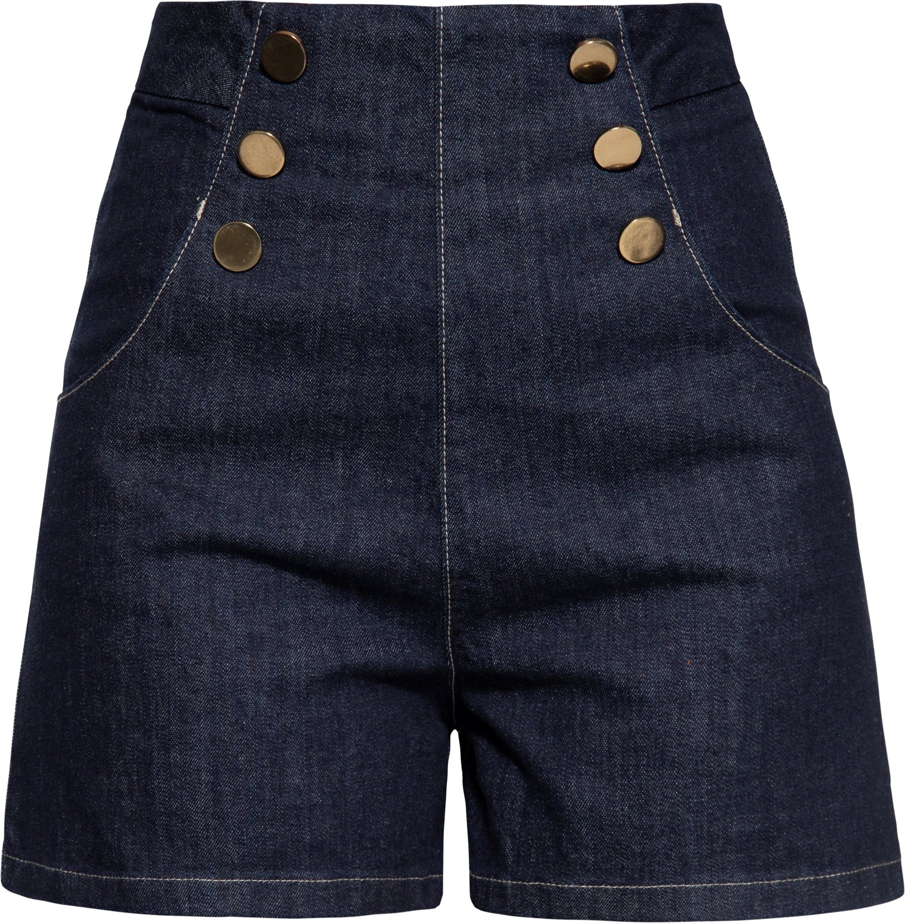 Thumbnail - Queen Kerosin Damen Denim Marlene Shorts Denim