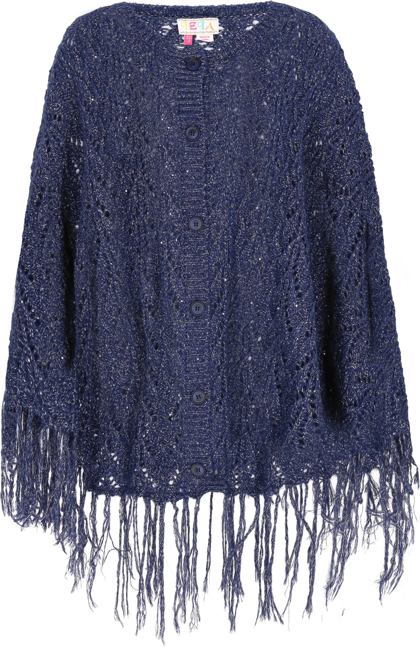 IZIA Poncho Frauen Marine