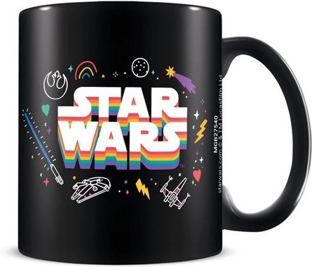 Star Wars - Kaffeebecher "Pride", Regenbogen (Schwarz)