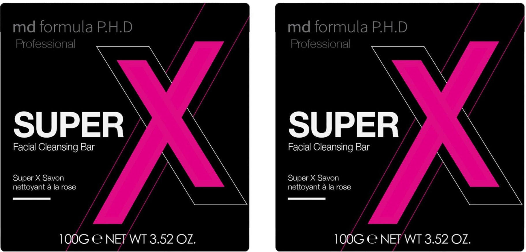 MD Formula Super X Gesichtsreinigungsseife 100g x 2 Duo-Pack