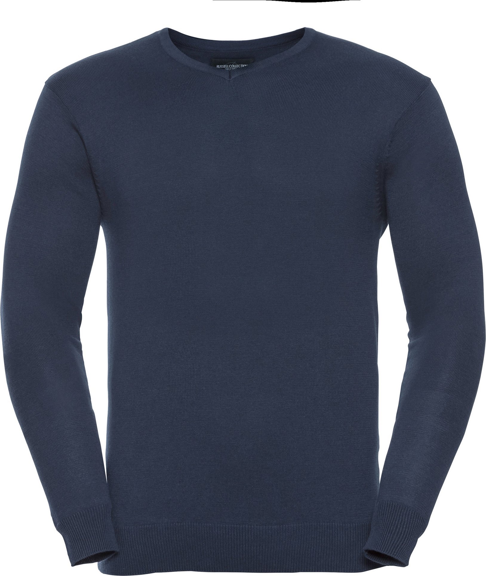 Russell Collection Herren V-Ausschnitt gestrickt Pullover Sweatshirt (Französisch Navy)