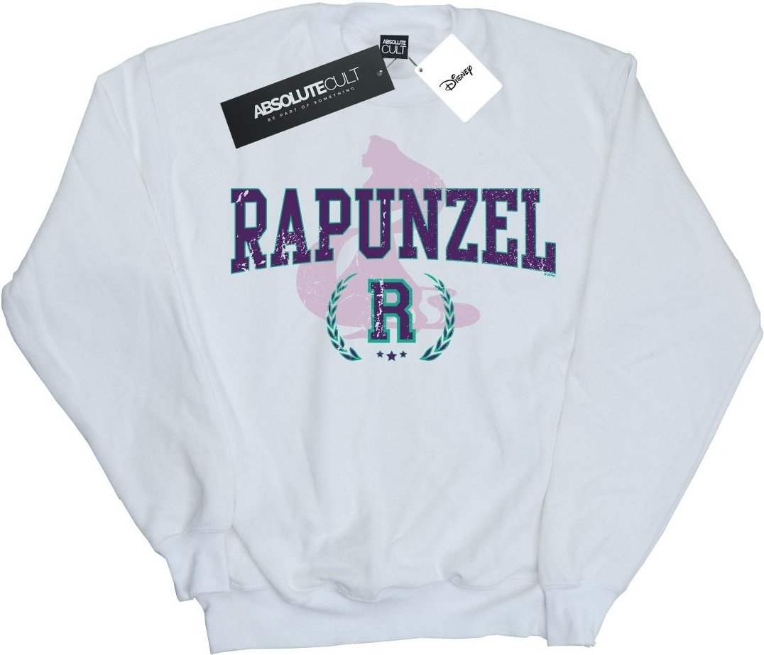 Disney - "Princess Rapunzel Collegiate" Sweatshirt für Mädchen (Weiß)