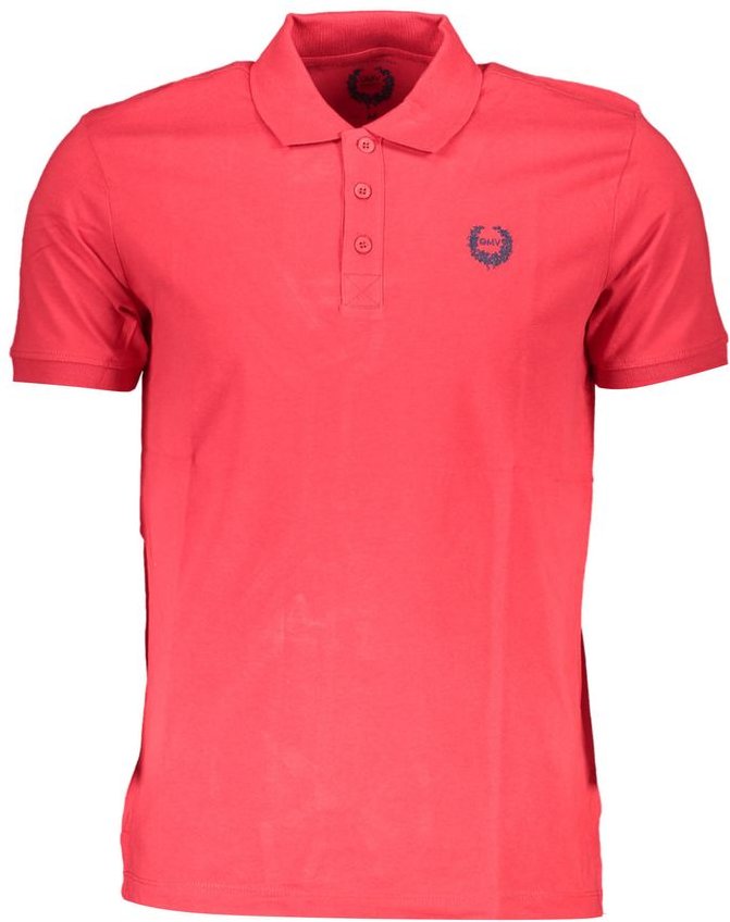 Gianmarco Venturi Rotes Baumwoll-Herren-Polohemd