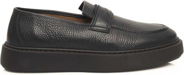 Cerruti 1881 Blaue Rindsleder Herren Slipper