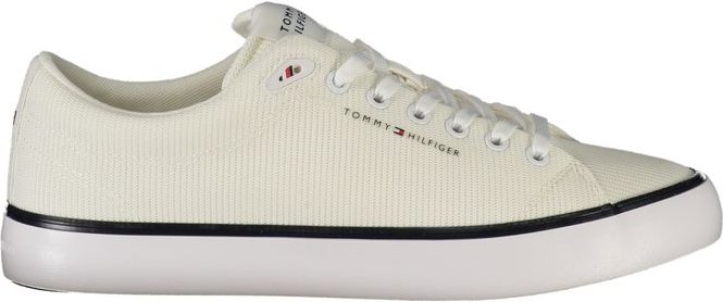 Thumbnail - Tommy Hilfiger Bianco Polyester Herren Sneaker