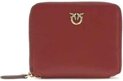 PINKO Bordeaux-Kalbsleder Bos Taurus Geldbörse