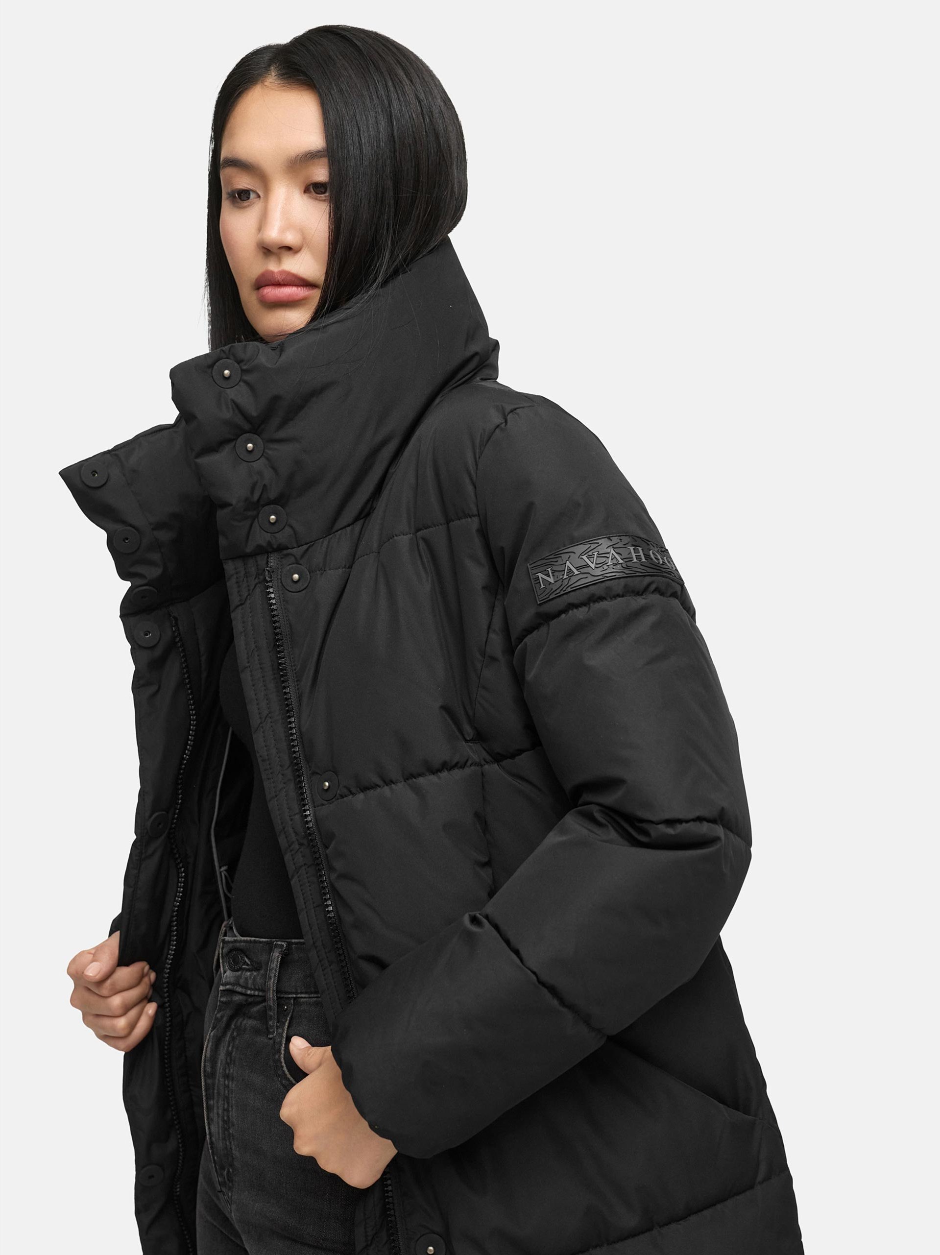 Thumbnail - Marikoo Damen Steppjacke Yukanii mit Kapuze & Reißverschlusstaschen