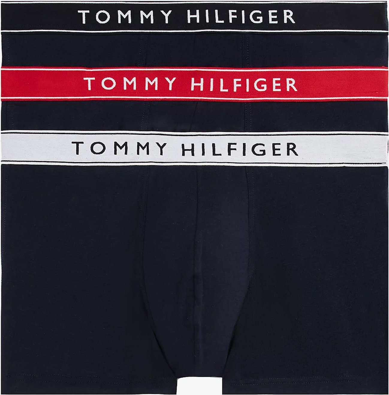 Tommy Hilfiger Herren 3er-Pack Logo-Bund Shorts Navy