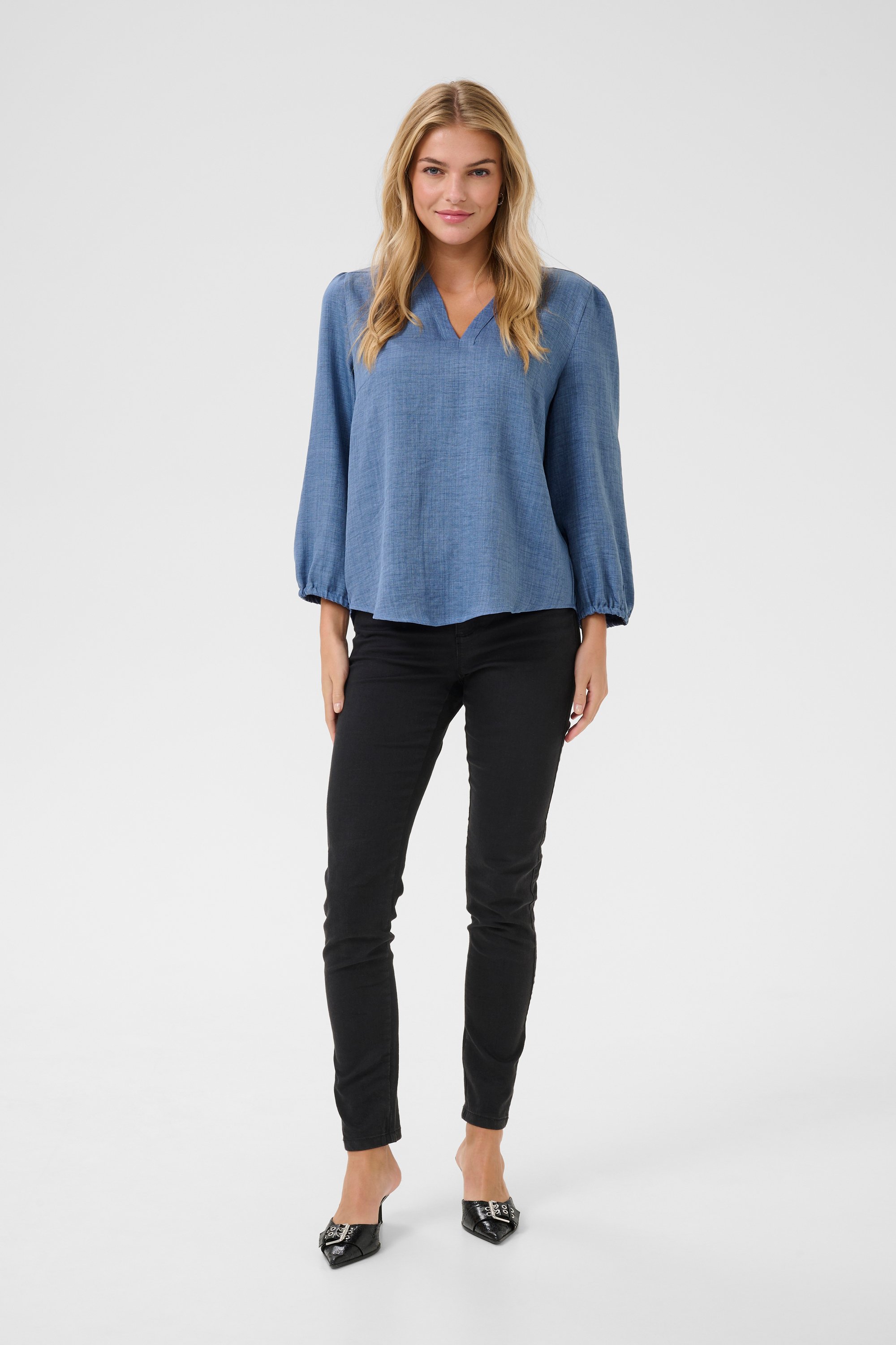 Langarm-Bluse Regular fit Coronet Blue C. blue