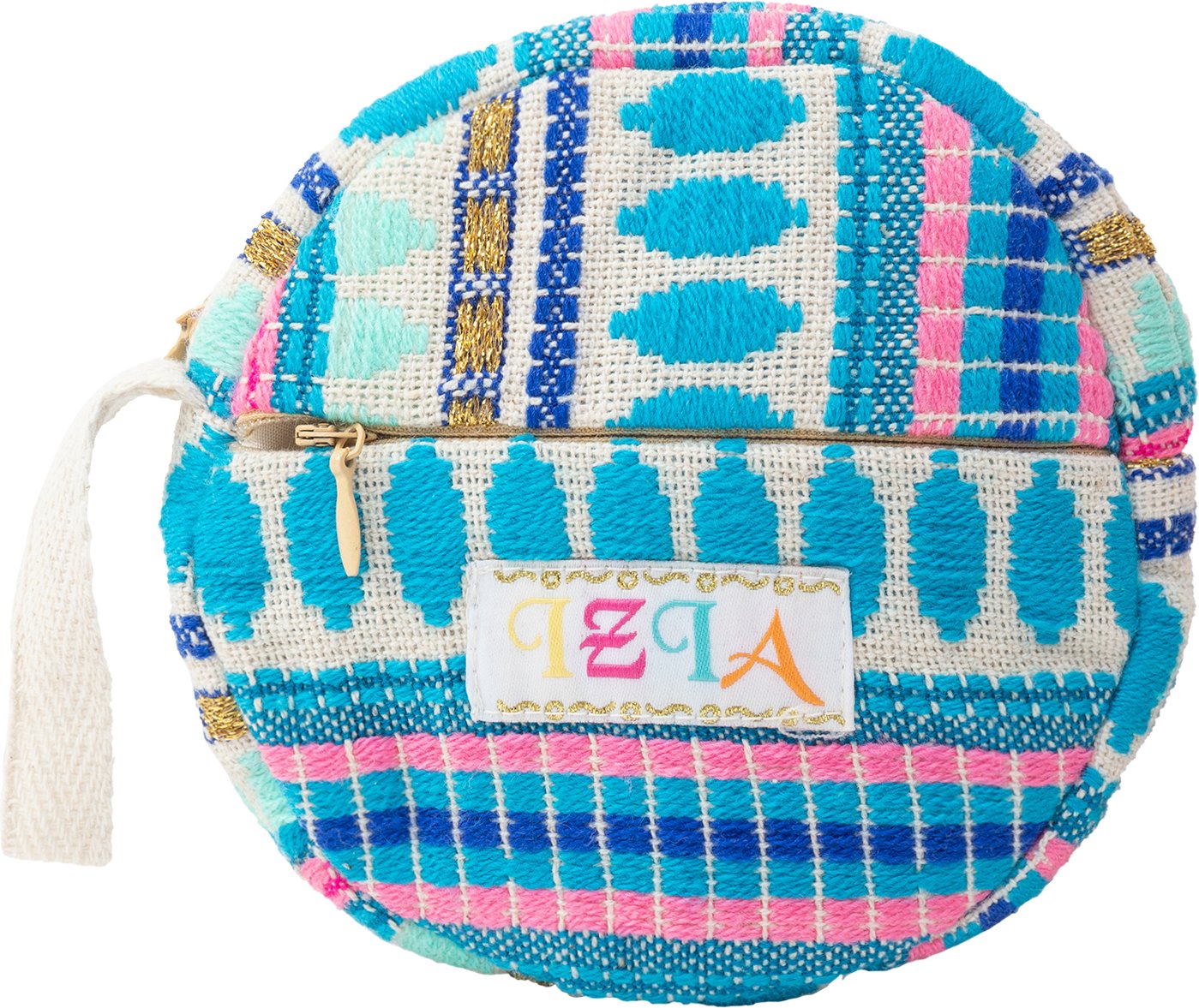 IZIA Runde Minitasche Damen Blau Mehrfarbig