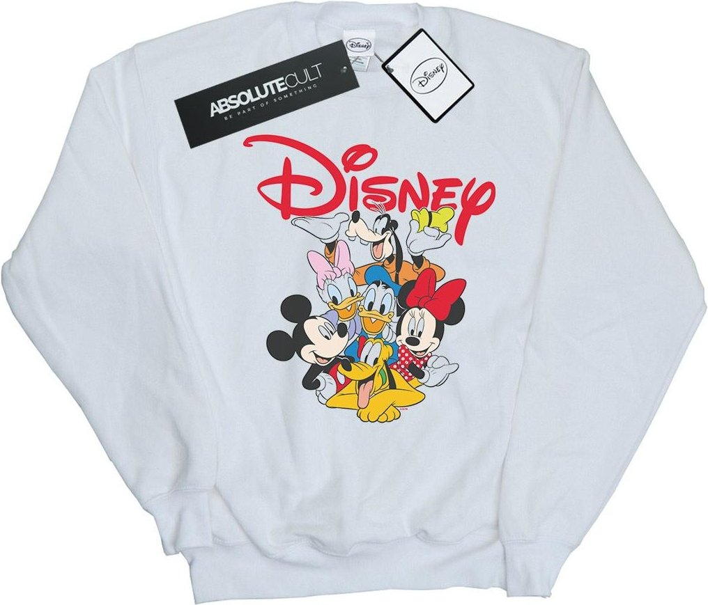 Disney - "Mickey Mouse Crew" Sweatshirt für Herren (Weiß)